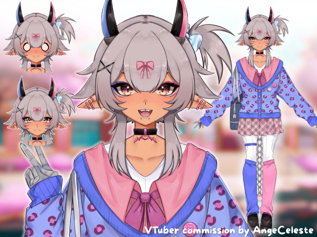 The Android; ME Gyaru version! Art by AngeCeleste!